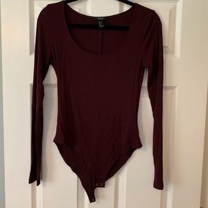 Long sleeve ribbed bodysuit